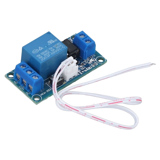 Risegun Módulo de relé de Bloqueo automático, componentes electrónicos, Tablero de relé de Control SCM biestable único, para electrónica automotriz, Motor, hogar Inteligente(5V)