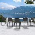 thumbnail image 2 of WRGHOME Garden Modern Outdoor/Indoor Plastic Resin Stacking Patio Dining Side Chair  (Set of 2) - ANTHRACITE, 2 of 6