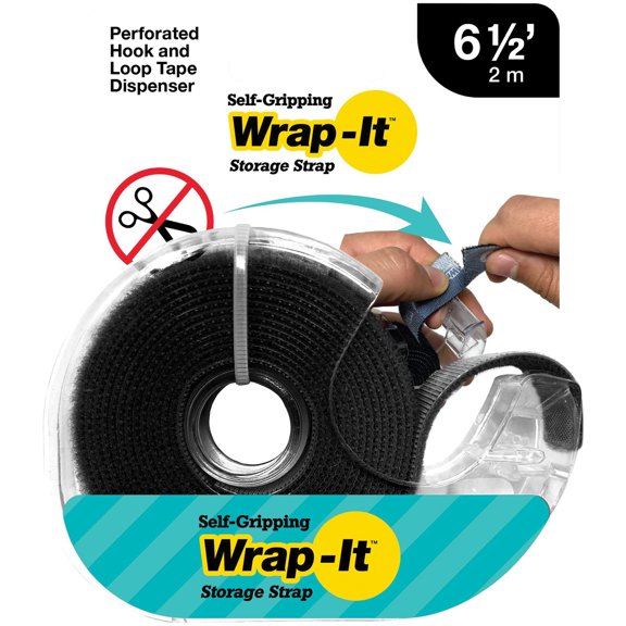 Wrap-it Storage 400-6BLTD Self-Gripping Perforated Hook And Loop Roll