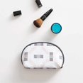 thumbnail image 4 of Half Circle Makeup Beauty Bag Small Travel Handy Organizer Pouch with Adjustable Dividers for Cosmetics, 4 of 5