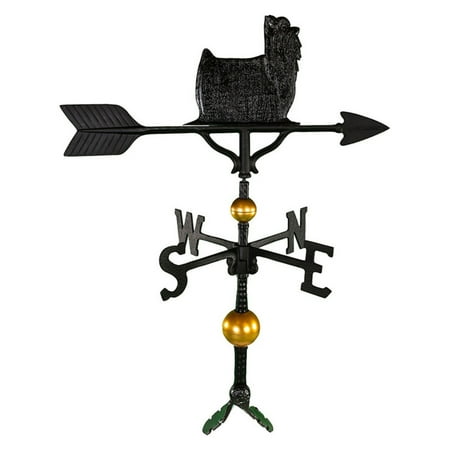 Deluxe Black Yorkshire Terrier Weathervane - 32 in.