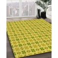 thumbnail image 3 of Ahgly Company Machine Washable Indoor Rectangle Transitional Golden Yellow Area Rugs, 7' x 10', 3 of 7