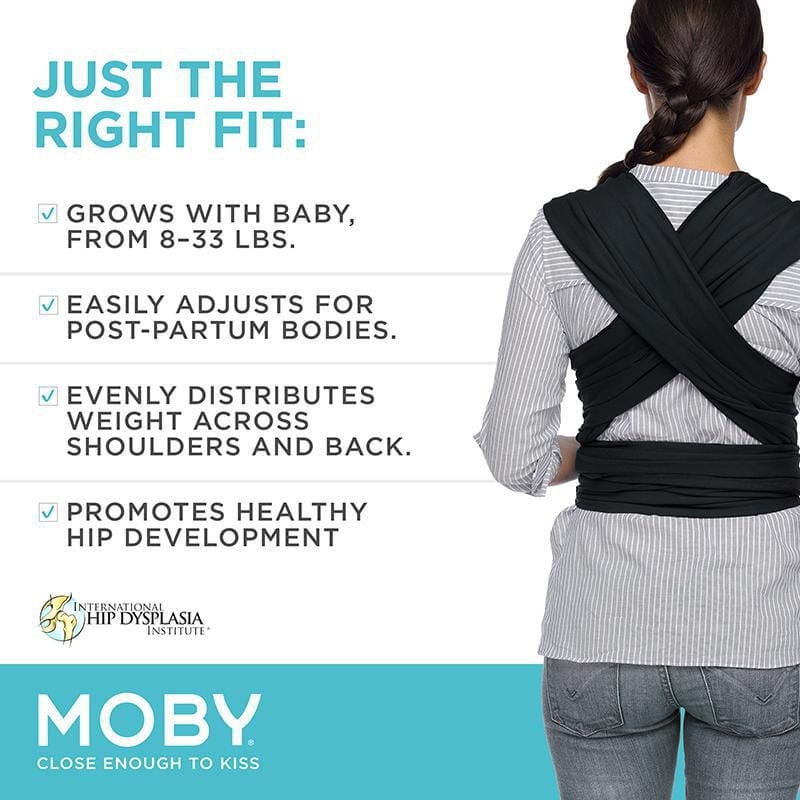MOBY Wrap Baby Carrier - Evolution Wrap for Newborns & Infants - One size