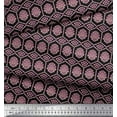 thumbnail image 3 of Soimoi Black Cotton Duck Fabric Artistic Geometric Printed Craft Fabric by the Yard 42 Inch Wide, 3 of 3