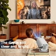 thumbnail image 4 of HY300 Projector Pro Supports 4k, Native 1080P WiFi6 Bluetooth Suitable for Mobile Phones Notebooks Home Theater Projectors, 4 of 6