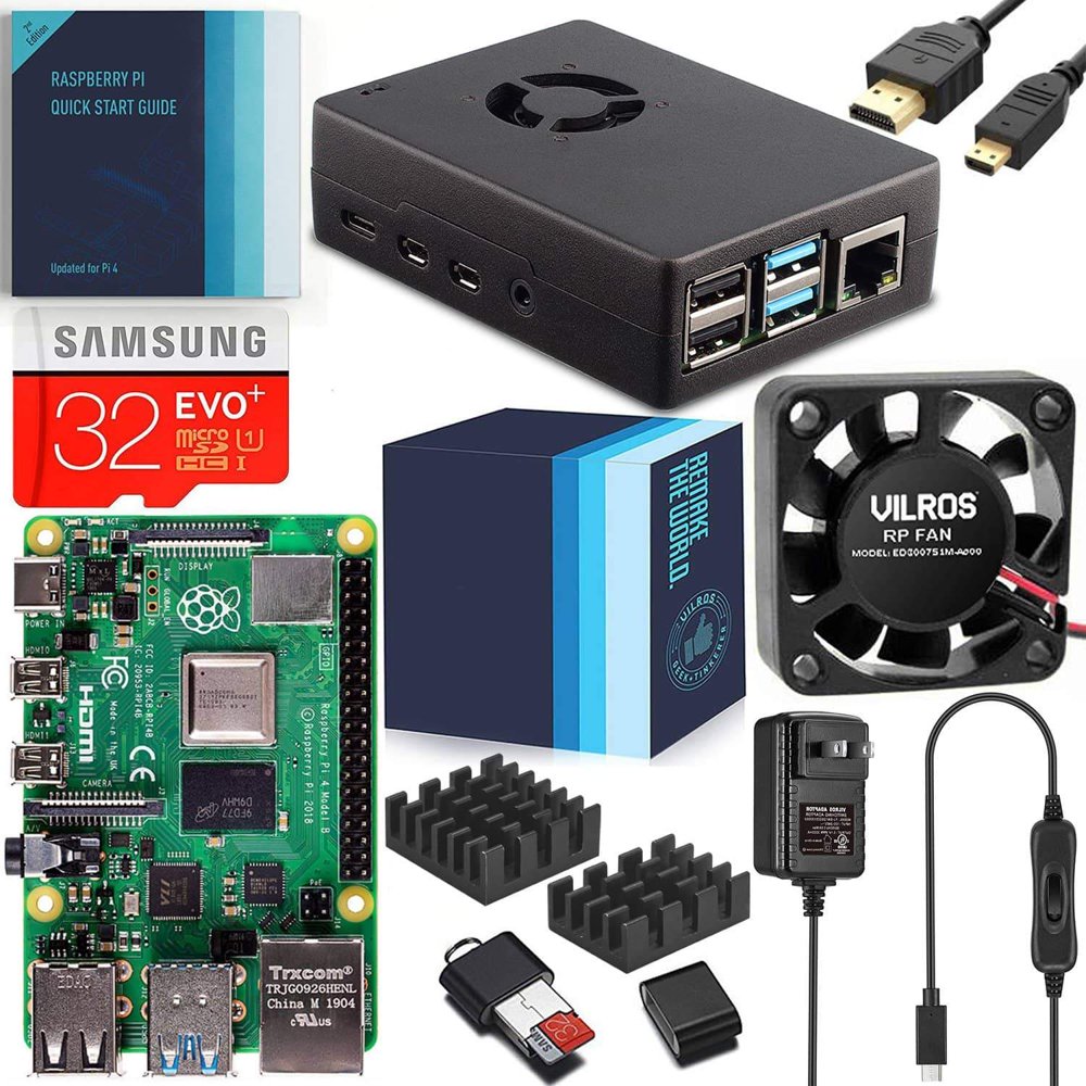 Vilros Raspberry Pi 4 Complete Starter Kit with FanCooled HeavyDuty