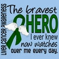 thumbnail image 3 of CafePress - Bravest Hero I Knew Liver Cancer Light T Shirt - Men's Classic Graphic T-Shirt, 3 of 4