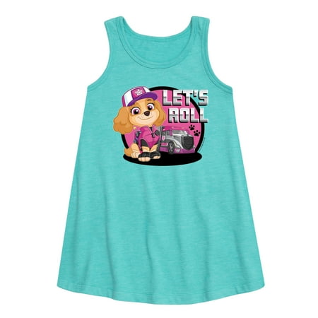 

Paw Patrol - Let s Roll Skye - Toddler and Youth Girls A-line Dress