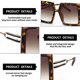 thumbnail image 3 of Gafas de sol cuadradas retras de moda europea y americana con montura grande, hechas de PC, 3 of 5