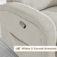 thumbnail image 6 of Aemeios Swivel Corduroy Rocker Glider Manual Rocking Recliner with Pockets, Camel, 6 of 6