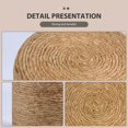 thumbnail image 4 of IVV Natural Seagrass Foot Stool, Hand Weaving Round Ottoman, for Living Room, Indoor/Outdoor Seat - 14"Dia x 16"H, 4 of 6