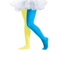 thumbnail image 1 of Cowsor Toddler Girls Dancing Tights Double Color in One Footed Velvet Leggings Stockings Pantyhose, 1 of 7
