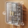 thumbnail image 4 of Necklace Storage Box Jewelry Storage Box Transparent Wall Mounted Earring Ring Necklace Organizer with Multi-shaped Hooks for Home, 4 of 8