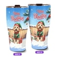 thumbnail image 2 of Merry Christmas Woofmas Xmas Noel Goldendoodle Elf Candy Cane Snow 30oz Stainless Steel Tumbler Insulated Cup with Lid Doodle Dog Lover Gifts Idea - 13017, 2 of 5