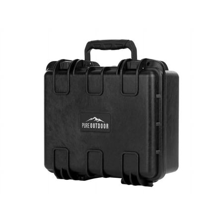 Monoprice Weatherproof Hard Case - 13in x 12in x 6in With Customizable Foam IP67 Shockproof Customizable Name Plate