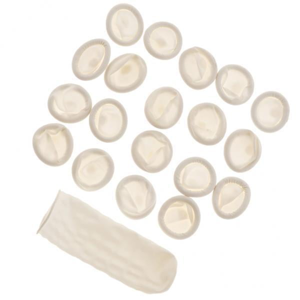 2x20 PCS Dedos De Látex Desechables Puntas De Dedos Protectoras De Goma Antiestática shamjiam dedales de goma