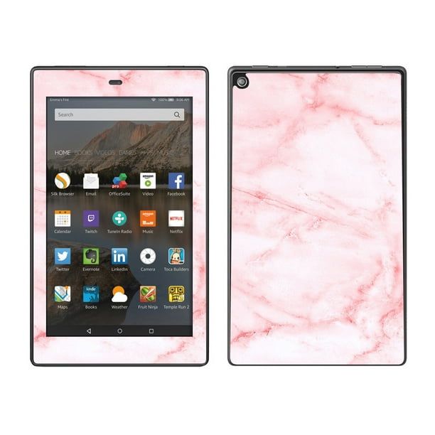 Skin Decal For Amazon Fire Hd 8 Tablet / Rose Pink Marble Pattern