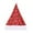 A28.5X38, variant on Gcvizuso Christmas Hats, Santa Hat, Red Plaid Christmas Hat Thick Golden Snowflake Hat Christmas Decoration Hat