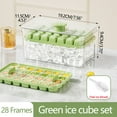 DPTALR Ice Cube Tray Plastic Mold Push Ice Compartment One Button To