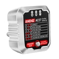 thumbnail image 3 of Comprobador de tomacorrientes Cableado automático Comprobación de fase Enchufe Interruptor Buscador Checker Smart Blanco Cola Probador de enchufe, 3 of 7