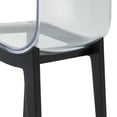 thumbnail image 6 of LeisureMod Marsden Plastic Dining Chair with Beech Legs Set of 2 Black, 6 of 10