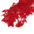 thumbnail image 4 of Uxcell 10-12 Inch Turkey Feathers, 1 Set Fluffy Bulk Natural Feathers for Crafts, Red, 4 of 5