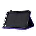 thumbnail image 5 of Allytech Wallet Case for Kindle Fire 7 Tablet (12th Gen 2022 Released), Slim Folding Stand Auto Sleep Wake Embossed Flower PU Leather Case with Pen Slot for All-New Amazon Fire7", Purple, 5 of 10