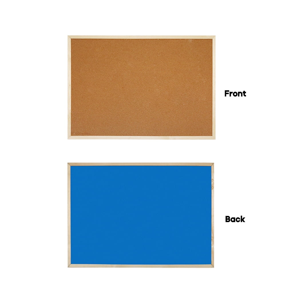 ✪ Wooden Frame Cork Board Bulletin Board Household Noteboard Kindergarten Photo Wall-Hanging Double-Side Message- Board