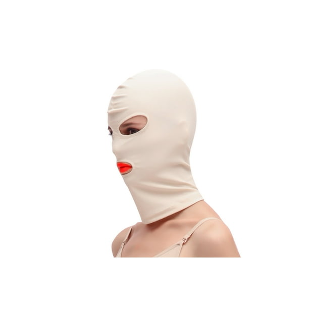 Produits pour adultes Cagoule en tissu élastique Masque de bouche et des  yeux Masque de cosplay Cadeau d'Halloween Cagoule sexy (rouge-Leaky Eye  Mouth-M) 