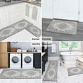 thumbnail image 3 of Boho Kitchen Rug Sets 2 Piece with Runner Farmhouse Rubber Kitchen Mats for Floor Non Slip Washable Thin Kitchen Area Rug Floor Mat Waterproof Hallway Laundry Room Runner Rug, 3 of 6