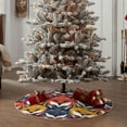 thumbnail image 4 of Sikiie Fox Face Nativity Christmas Tree Skirt, Jesus Christian Winter Holiday Tree Mat Decoration(30-48IN), 4 of 6