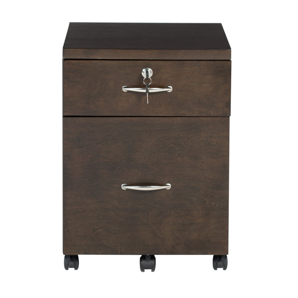 Studio Designs Home Newel Locking 2 Drawer Wood Mobile File