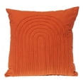 thumbnail image 4 of Parkland Collection Transitional Geometric Orange 14" x 20" Pillow, 4 of 4