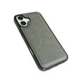 thumbnail image 5 of Designed for iPhone 16 Phone Case, Classic Lightweight PU Leather Back + TPU Frame, Shockproof Protective Anti-falling Ultra Slim Back Case for iPhone 16, Gray, 5 of 6