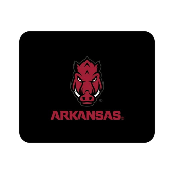 Black Arkansas Razorbacks Mascot Logo Mouse Pad