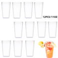 thumbnail image 6 of Topboutique Reusable Plastic Cups - Set of 12 Kids Plastic Cups - 11 oz Kids Drinking Cups -Hard Plastic Cups Reusable - Dishwasher Safe - Cups for Kids & Toddlers,Transparent Colors, 6 of 9
