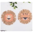 thumbnail image 4 of UNTERING Cartoon Lions Hangings Decorations Creative Animal Head Ornament Handwovens Raffias Wall Decors for Farmhouses Bedroom H, 4 of 7
