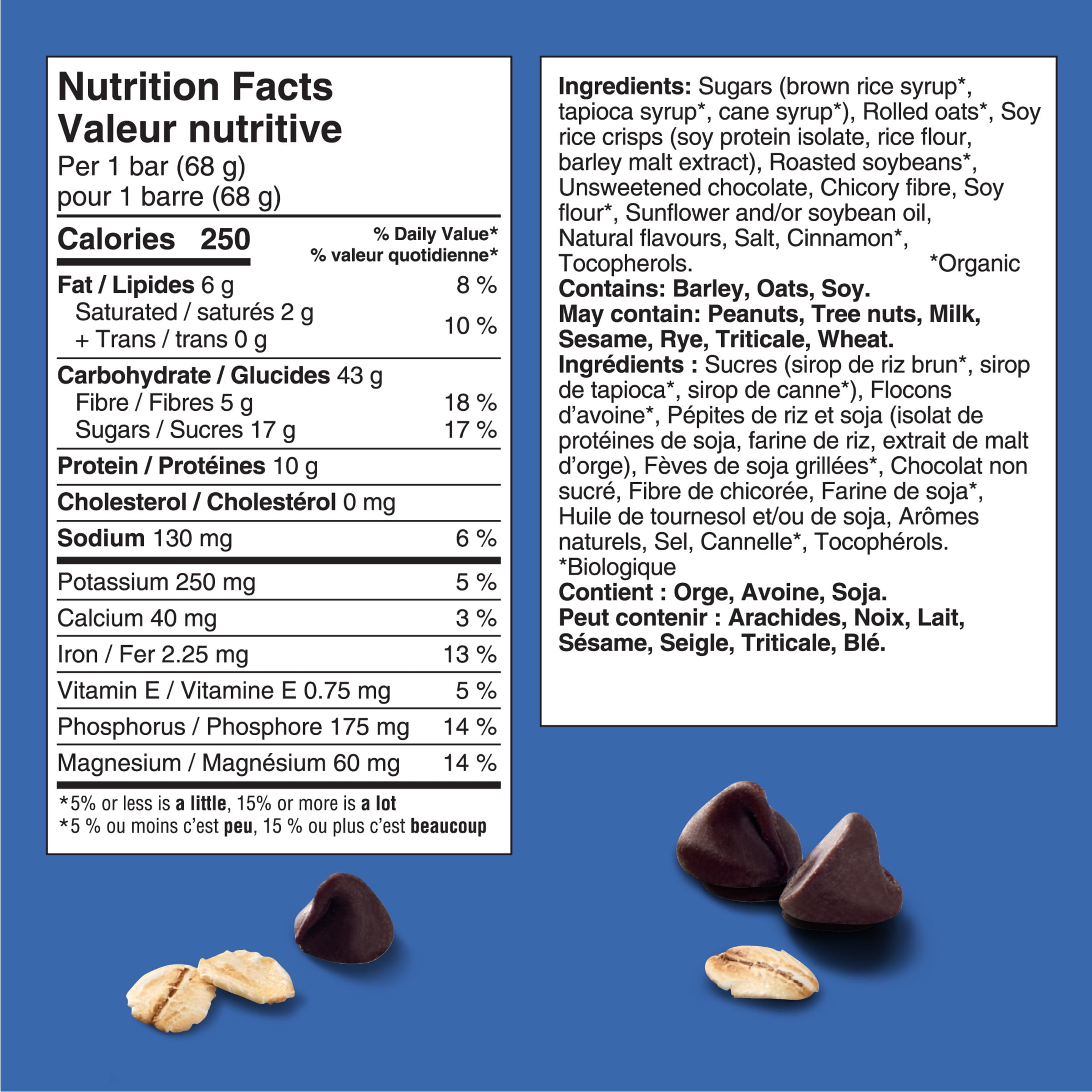 CLIF BAR Energy Bars, Chocolate Chip, Granola Bar, High in Protein, Contains 70% Organic Ingredients, (Pack of 15), 1.02 kg