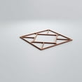 thumbnail image 4 of Ekena Millwork 7 3/8"W x 7 3/8"H x 1/4"T Extra Small Hudson Decorative Fretwork Wood Wall Panels, Cherry, 4 of 18