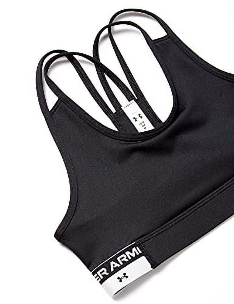 Under Armour Girls' HeatGear Armour Novelty Sports Bra Black Large