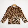 thumbnail image 5 of Jaguar Spots Wild Cat Texture Men's Stand Collar Sweater Long Sleeve Clothing Loose Fit Sports Sweater, 5 of 8