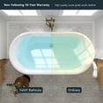 thumbnail image 6 of FerdY Shangri-La 59" Acrylic Freestanding Bathtub in Classic Oval Shape. Ferdy-02522-1500, 6 of 8