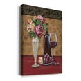 thumbnail image 2 of Vintage Flowers and Wine I Premium Gallery Wrapped Canvas - Ready to Hang, 2 of 9