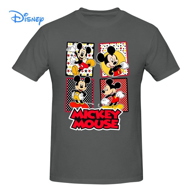 Disney Mickey Mouse T shirt Harajuku Short Sleeve T-shirt 100% Cotton Graphics Tshirt Brands Tee TopXXL Gao Jinjia LED