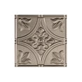 thumbnail image 1 of Fasade Easy Installation Traditional 2 Brushed Nickel Glue Up Ceiling Tile/ Ceiling Panel (12" X 12" Sample), 1 of 1