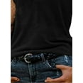 thumbnail image 4 of DYMADE Women Sexy Plus Size Cold Shoulder Slash Neck Mesh Long Sleeve Slim T-shirt, 4 of 4