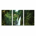 thumbnail image 4 of IDEA4WALL 3 Piece Nature Canvas Wall Art Waterfall in Forest Canvas Prints Modern Home Wall Decor, 24"x36", 4 of 5