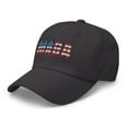thumbnail image 6 of The Beanie Shop Dark Grey MAGA USA Flag Embroidered Dad Hat – Adjustable Cotton Cap, 6 of 6