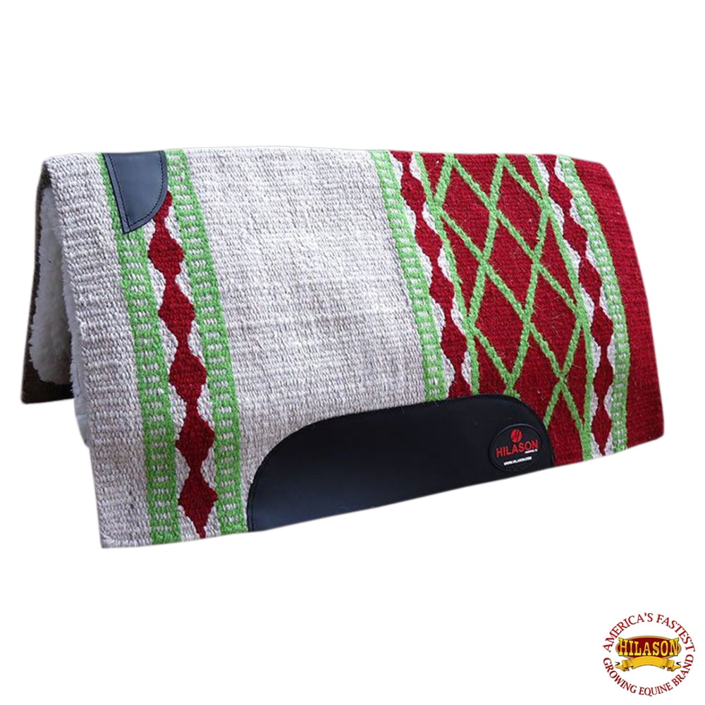 Horse Western Saddle Blanket Gel Pad Made In Usa Wool New Zealand