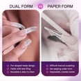 thumbnail image 3 of Beauticom USA Plastic Dual Nail Form Set Box - Frosted Form Box with Clear False Nail Form for Nail Salons and DIY Manicure, 3 of 7